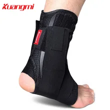 Kuangmi 2pcs Lace-up Ankle Support Immobilize Ankle Brace Ankle Stabilizer Ankle Sprain Injury Recovery Guard Running Basketball 1pcs ankle support brace stirrup sprain stabilizer guard ankle sprain aluminum splint