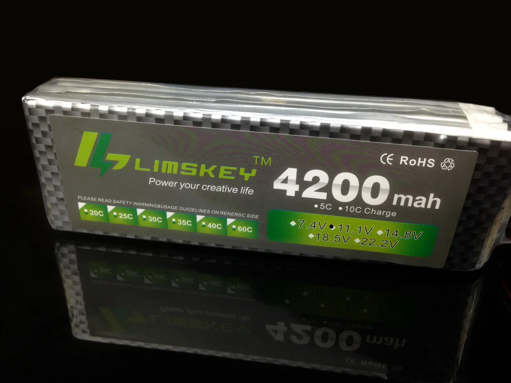 Limkey мощность 11 1 v 4200maH 30c ~ 35c для вертолетов четырехосных самолетов автомобилей