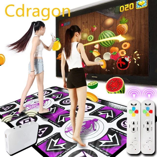 Keenso Tapete de dança, cobertor de dança, tapete de dança com chave USB  11, cobertor de dança inglês, tapete de música eletrônica, para festas e  exercícios em casa, jogo de arcade, jogador