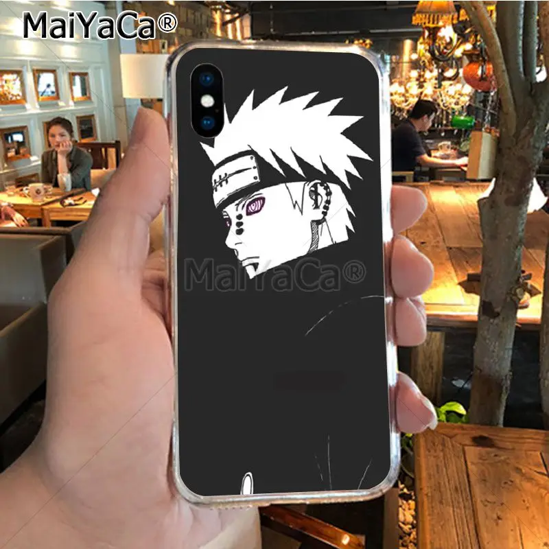 Мягкий чехол для телефона MaiYaCa Naruto Pain из ТПУ чехол для iPhone 8 7 6 6S Plus X XR XS MAX 5s SEcase shell