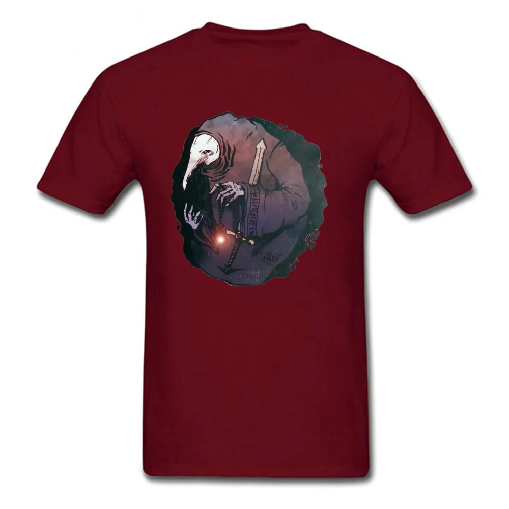 Casual Short Sleeve Tops Shirt Lovers Day Round Neck 100% Cotton Men T-shirts Lord Of Plagues Casual Tees New Arrival Lord Of Plagues maroon