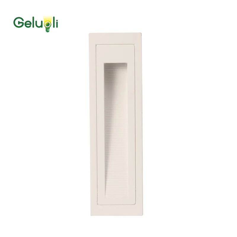 In&Outdoor Led Stairway Light, Recessed Mounted Waterproof Wall Step Light Include Mounted Box One Unit, Black and White Casing