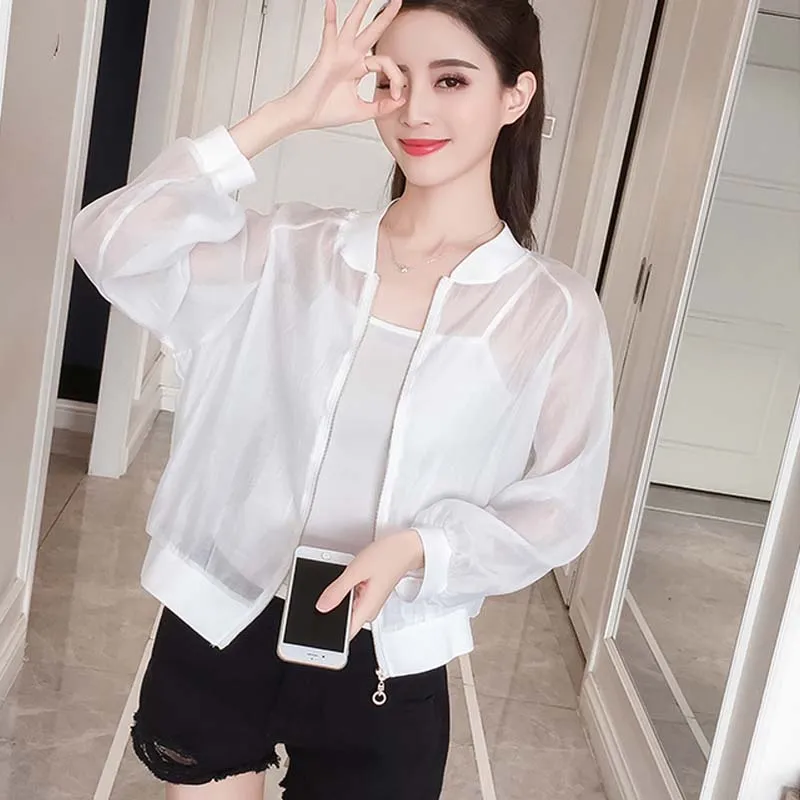 Back Bandage Thin Basic Jacket Coat Women 2018 Summer Fashion Portrait Print Bomber Jacket Sunscreen Clothes jaqueta feminina Back Bandage Thin Basic Jacket Coat Women 2018 Summer Fashion Portrait Print Bomber Jacket Sunscreen Clothes jaqueta feminina