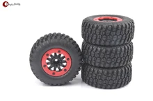4 Unids/set Short Course Truck Tires & BeadLock Ruedas Llanta Para 1:10 TRAXXAS Slash RC Car 02