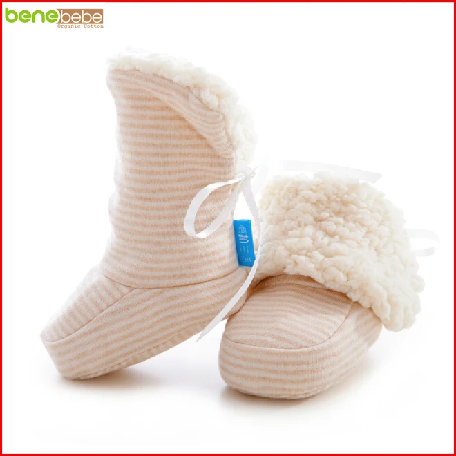 New 2016 Autumn Winter Organic Cotton Baby Ankle Boots For Newborn