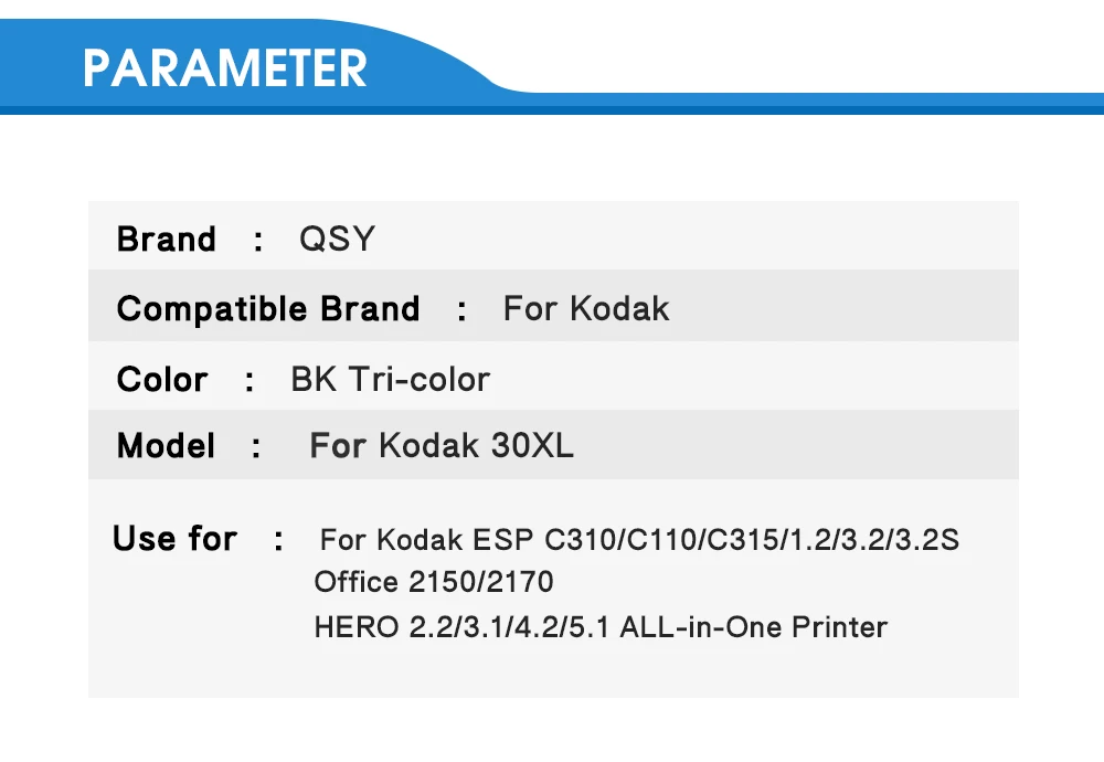 Совместимый картридж для Kodak 30 ESP3/5/7/9/EasyShare3250/5100/5250/5300/5500/7250/офис 6150