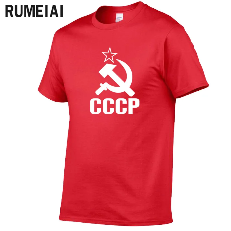 Лето 2019, CCCP, русские футболки для мужчин, советское соединение, Мужская футболка с коротким рукавом, футболка с круглым вырезом из хлопка