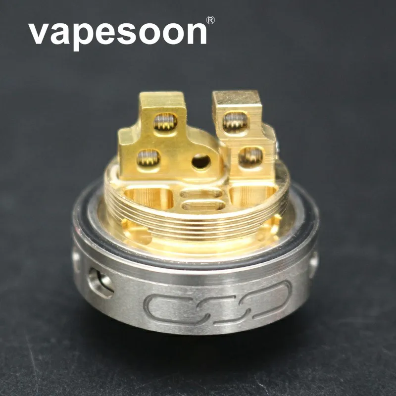 vapesoon Manta RTA 24MM 3.5ml Rebuildable Tank Atomizer with 5ml Extend Glass Top Filling 810 PEI Drip Tip Airflow Adjustable