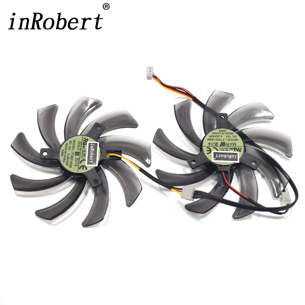 95MM T129215SM DC 12V Cooler Fan Replacement For Gigabyte HD 7850 Radon