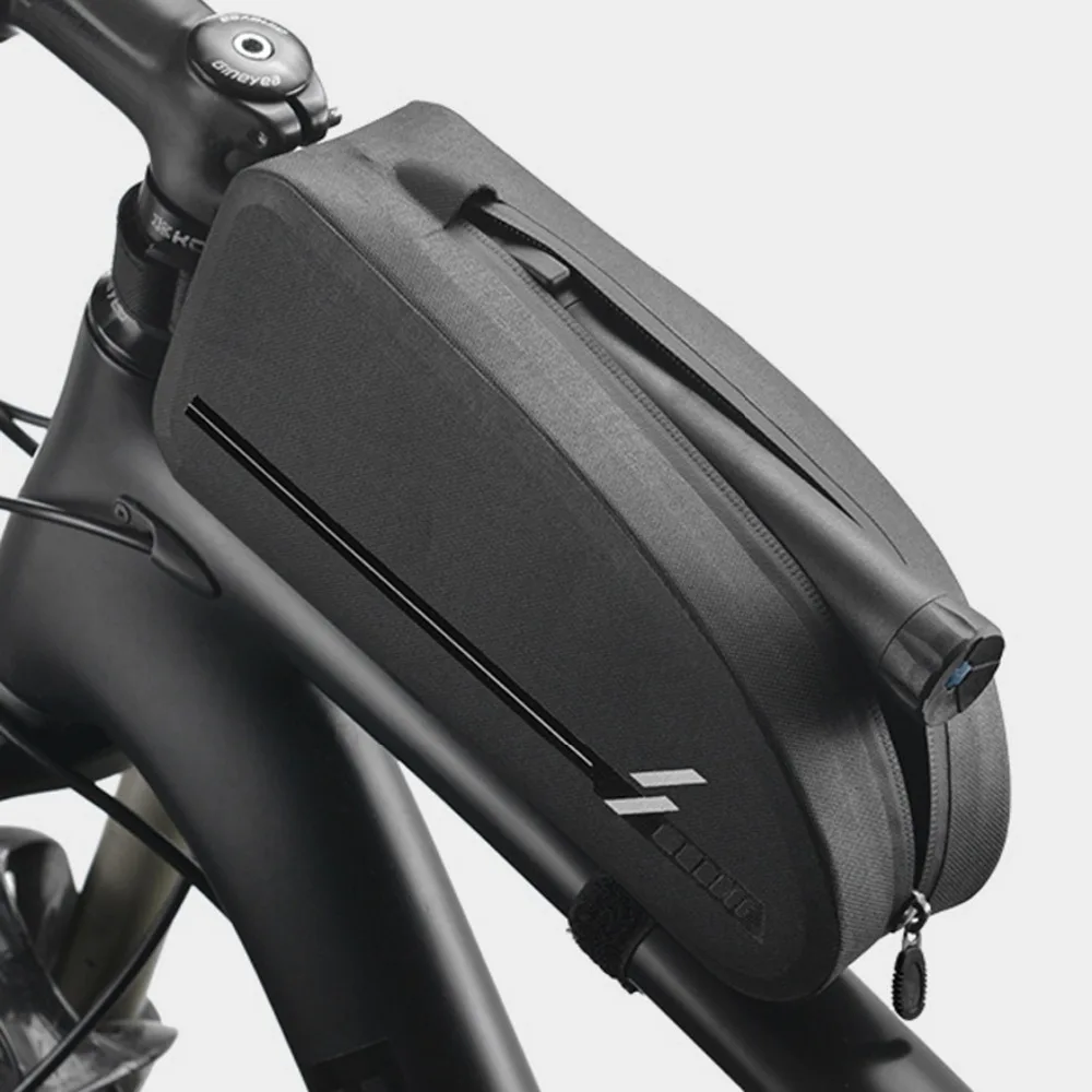 Cheap Tourbon MTB Bicycle Cycling Bike Top Front Tube Bag Waterproof Frame Bag Big Capacity Pannier Case Bike Accessories 4