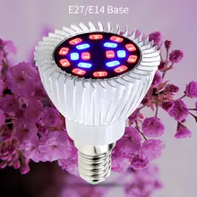 Расти Led E27 fitolamp 20 W полный спектр светодиодный свет завод E14 освещения Светодиодная лампа для аквариума рассада цветов лампы 220 V Крытый