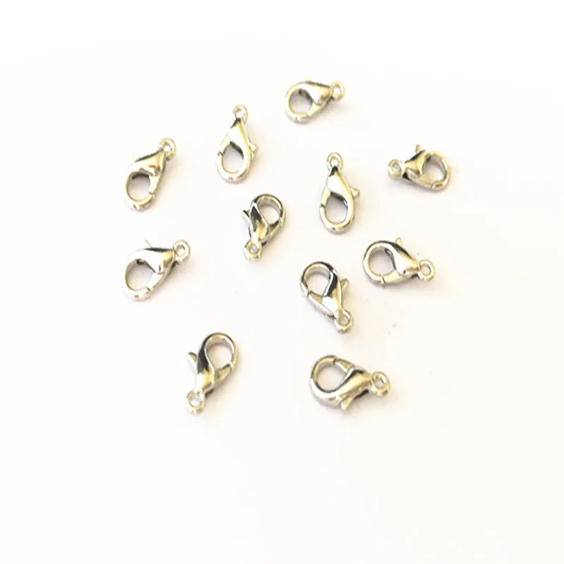 

100pcs/lotWhite K Lobster Clasps pendant accessories connector 5mmx10mm