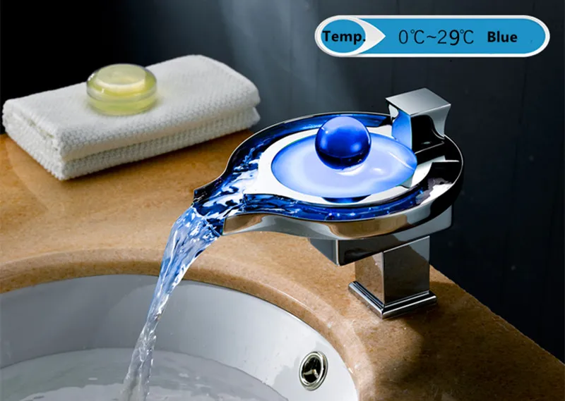Blue faucet