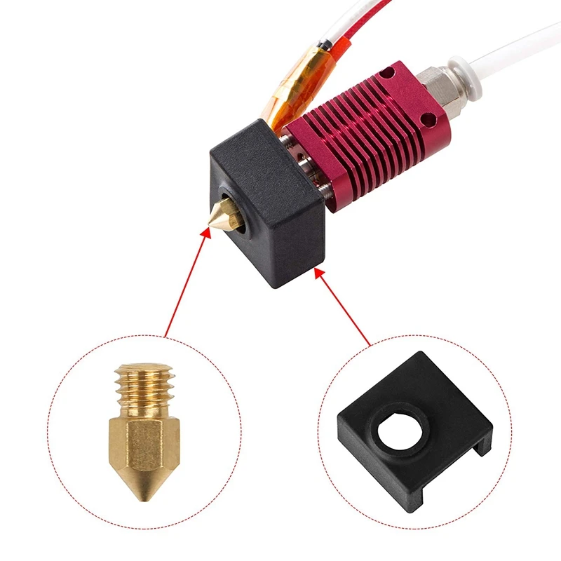 3d принтер нагреватель Блок Силиконовый чехол Mk7/Mk8/Mk9 Hotend для Ender 3, Ender 3 Pro, Cr-10, 10 S, S4, S5 Anet A8 и экструдер Nozzl