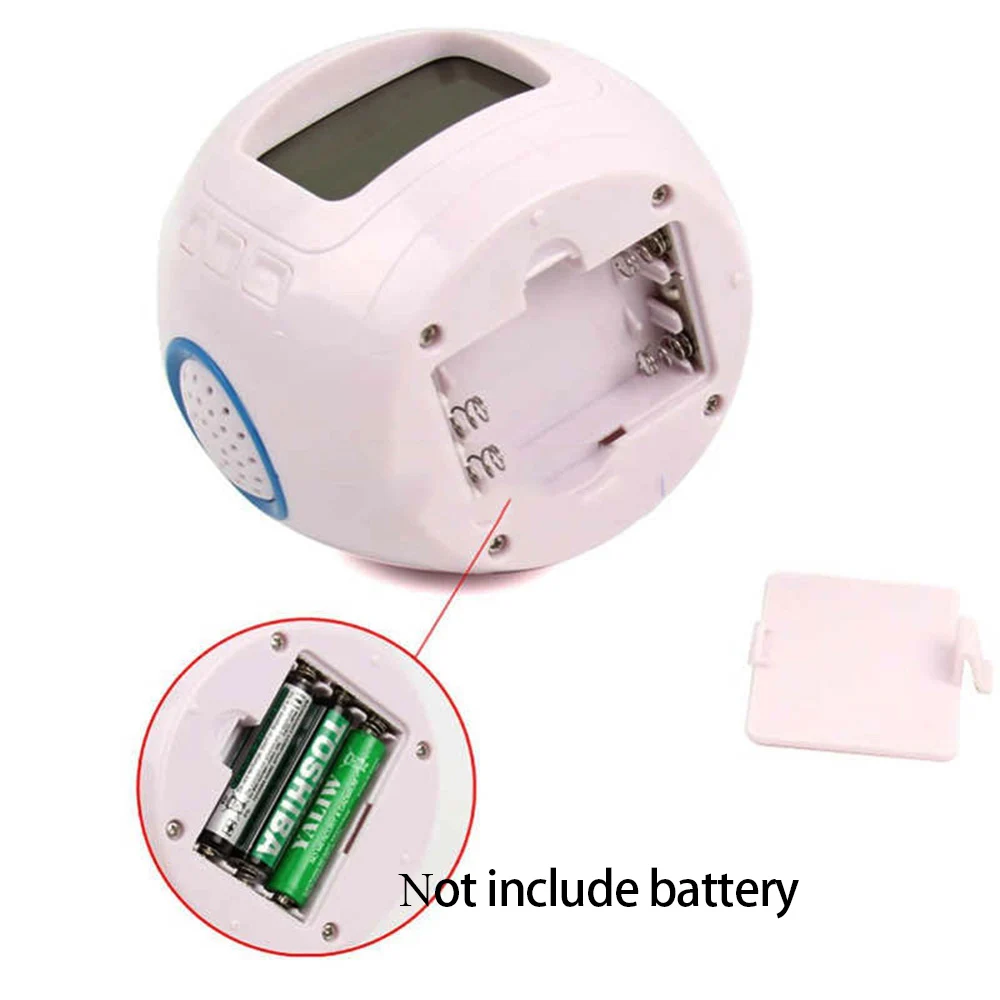 Creative Projection Alarm Clock MultiFunction Music Star Clock Natural Sound Sleep Electronic Alarm Clock For Gift wiht Starry (9)