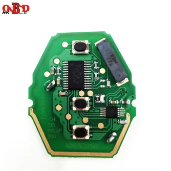 

HKOBDII Good Quality 3 button Straight Remote Car Key Board For BMW CAS2 315/433MHZ With 46 Electronic Chip
