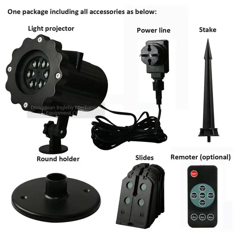 

AKDSteel Creative Christmas Projector Lights 16 Repaceable Slides Waterproof Outdoor Party Garden Wall House Light