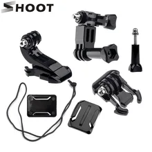 Стрелять Действие Камера Интимные аксессуары набор для GoPro Hero 5 3 4 Xiaomi Yi 4 К SJCAM SJ4000 нагрудный ремень База крепление Go Pro Шлем Наборы