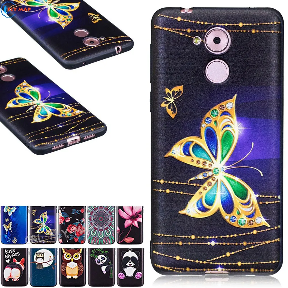 Тиснение ТПУ чехол для Huawei Honor 6C C6 Honor6C DIG-L21HN DIG-L21 P9 Lite Смарт DIG-L03 Мягкий силиконовый