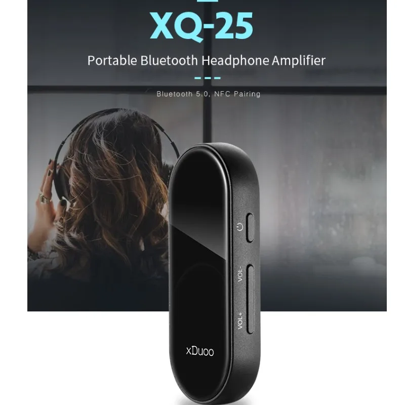 XDUOO XQ-25 XQ25 HiFi аудио Bluetooth 5,0 портативный усилитель для наушников AMP ES9118 USB DAC NFC сопряжение aptX Встроенный микрофон