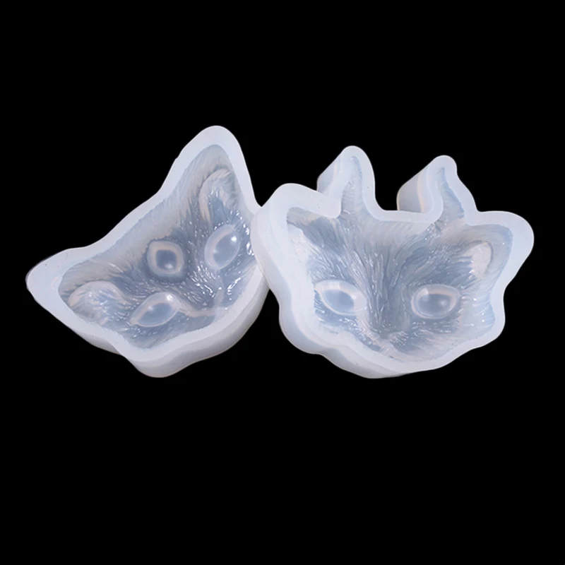 

2 Pcs/Set Cat Silicone Molds Crafting Resin Epoxy Jewelry Pendant Making DIY Crafts can CSV