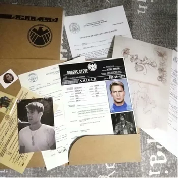 

Cosplay Agents of Shield S.H.I.E.L.D Captain America File Folder A4 Document Kraft File Bag Shool Office Archive Paper Folder