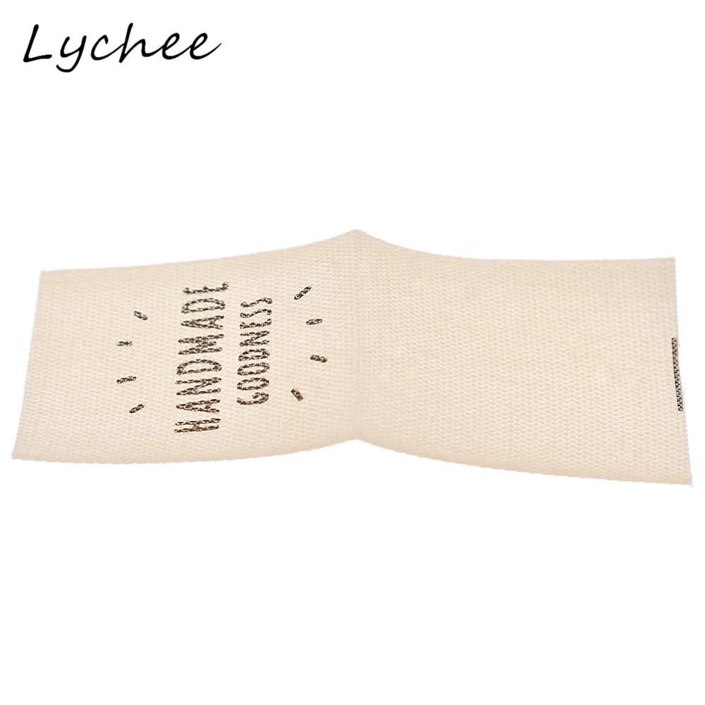 Lychee 50 шт. классические моющиеся хлопковые этикетки ручной работы ручная работа
