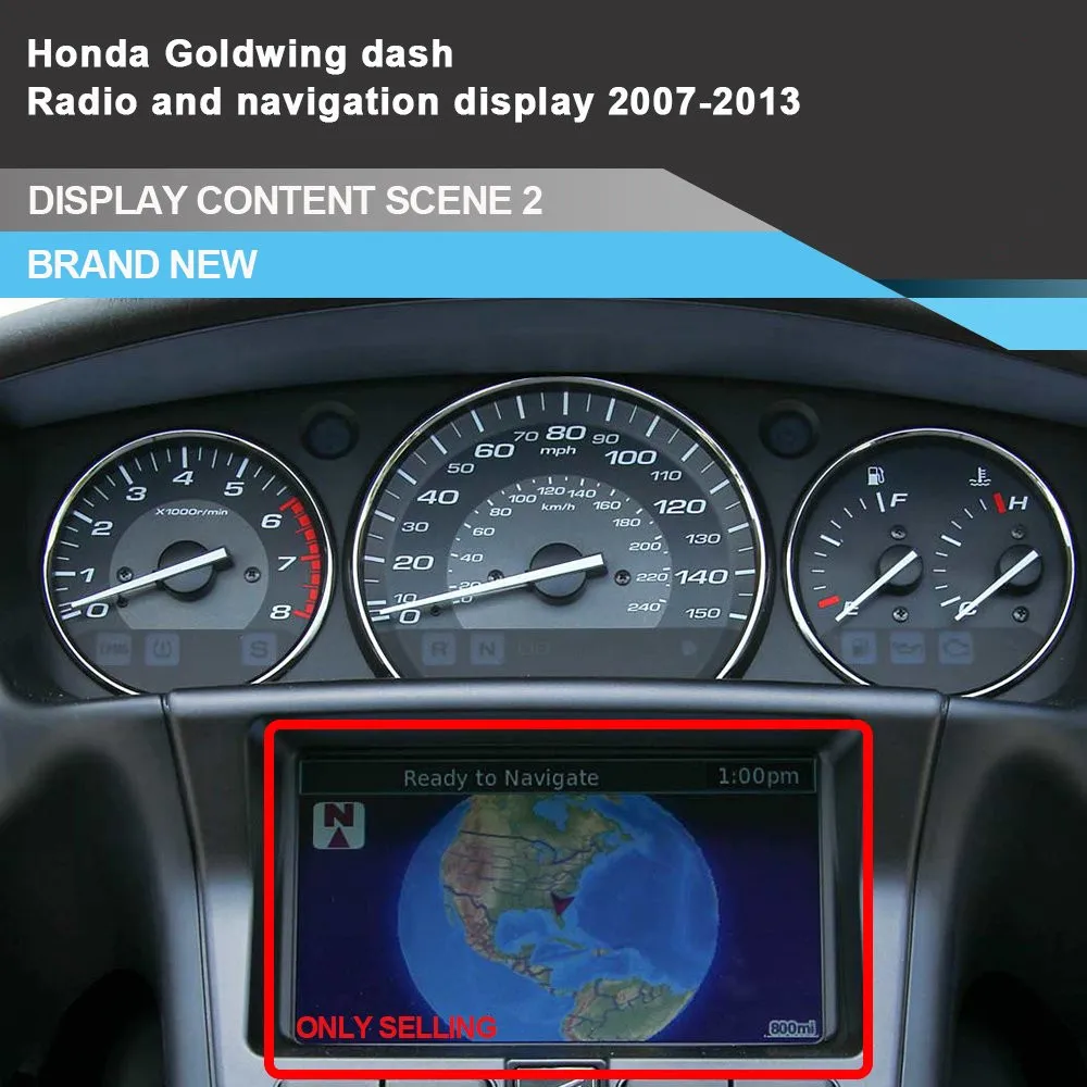 Мотоцикл приборная панель gps радио ЖК-дисплей для Honda Gold wing GL1800 2007~ 2013 датчик кластера навигационный экран