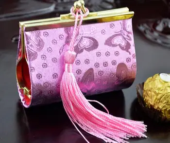 

20pcs/lot free shipping Chinese style pvc purse bag Birthday Party Wedding Souvenirs Favor candy box party gift box