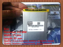 Free shipping polymer lithium battery 7,8,9 inch tablet PC ICOO 3.7V lithiumion ‘With High Quality 407595 5500MAH tablet battery