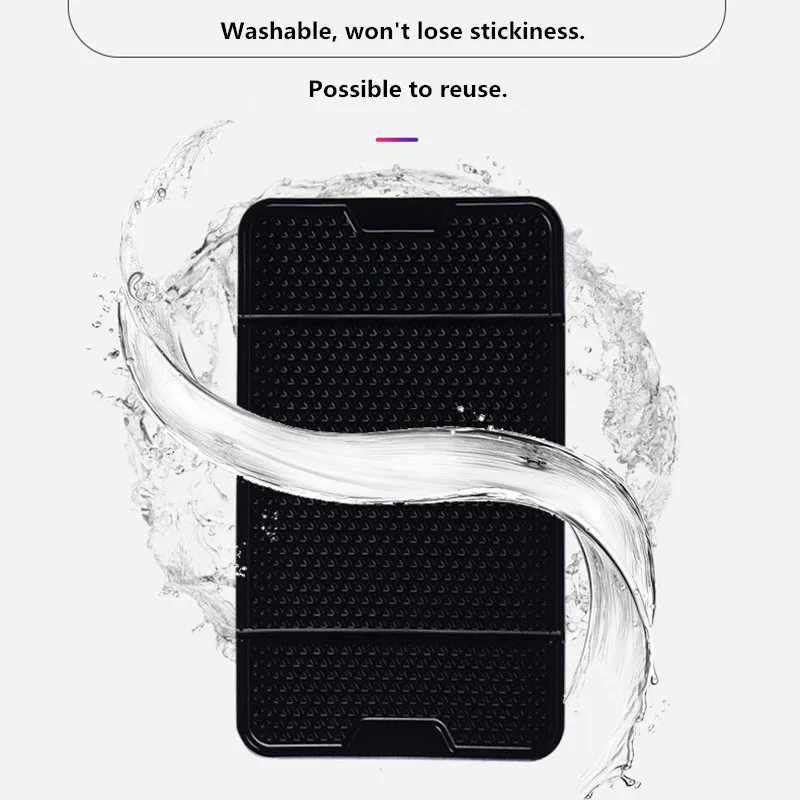 20.5*12cm Foldable Car Anti-Slip Mat Electronics Phone Holder Stand SunGlass Non Slip Sticky Washable Dashboard Pad Car-Styling