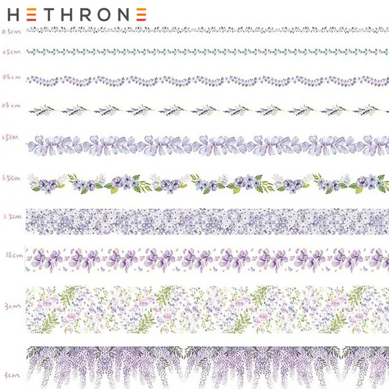 Hethrone 10 шт. фантазии DIY лента для декорации Washi комплект Скрапбукинг малярный скотч Справочник дневник лента с наклейками Washitape стиральная лента - Цвет: A