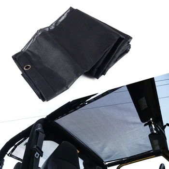 

Black PVC Mesh Shade Top Cover Sunshade UV Protection Fit for Jeep Wrangler TJ 1997 1998 1999 2000 2001 2002 2003 2004 2005 2006