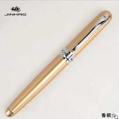 Jinhao X750 роллер ручка с серебряной клип высокое качество металла шариковые ручки с чехол ручка подарка комплект - Цвет: S