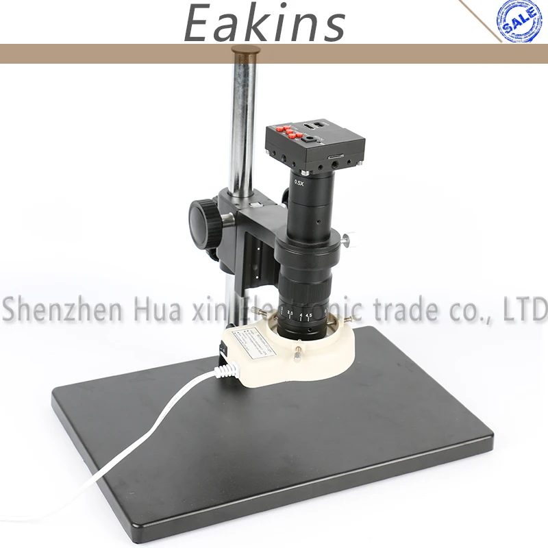 

16MP HD 60FPS HDMI HD Indusry Lab Video Microscope Camera TF Video+180X/300X C-Mount Lens + Table Stand+LED light