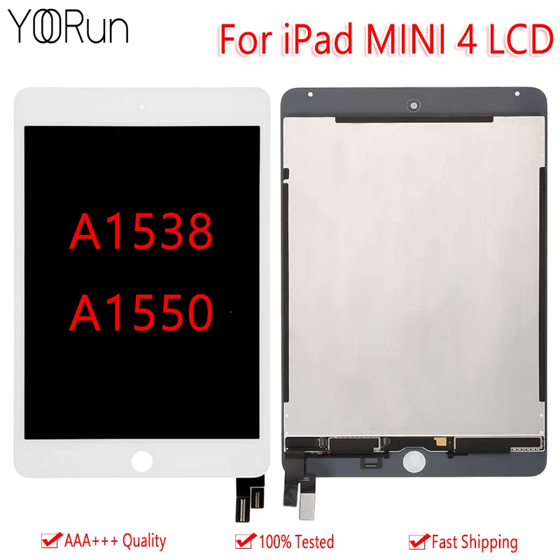 Черный и белый для iPad mini 4 A1538 A1550 ЖК-дисплей сенсорный экран в сборе запасная часть