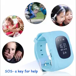 Q50 gps умный ребенок безопасно для смарт часы наручные часы SOS вызова Расположение Finder трекер для ребенка анти потерянный монитор для сына