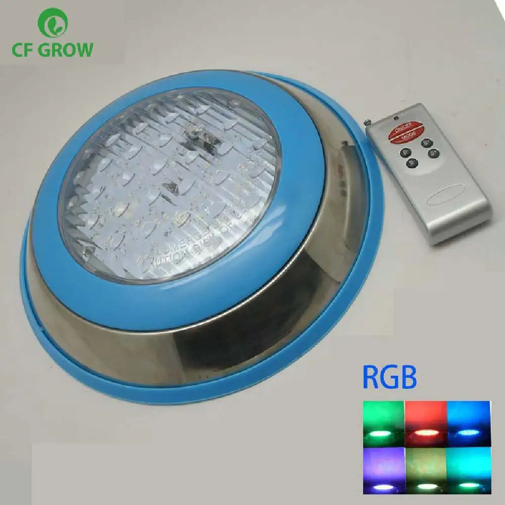 

18W LED Swimming Pool Light Film pool IP68 Waterproof AC/DC 12V Outdoor RGB UnderWater Light Pond LED Piscina Luz Spotlight