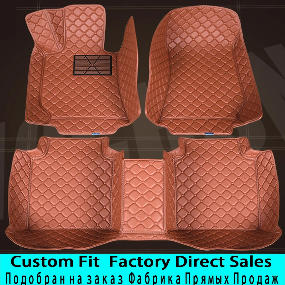 

SUNNYFOX Car floor mats for Toyota Yaris 5D special all weather heavy duty car-styling leather carpet floor liners(20052005-now)