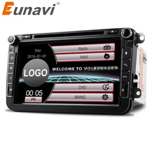 Eunavi 2Din 8 »автомобильный dvd-радиоплеер gps навигации для VW Passat CC Polo GOLF 5 6 блок EOS T5 Sharan Jetta Tiguan Бесплатная камеры