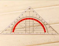 5 шт. Студенческая канцелярская офисная мульти-функциональный набор квадратный треугольник многоцелевая линейка транспортир треугольник