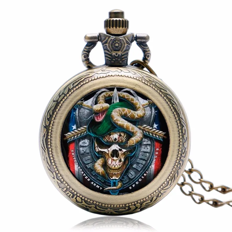 Винтаж бронза особой силой медальон Цепочки и ожерелья карманные часы Винтаж кулон P1601 Для мужчин Для женщин цепи подарок Relogio де Bolso