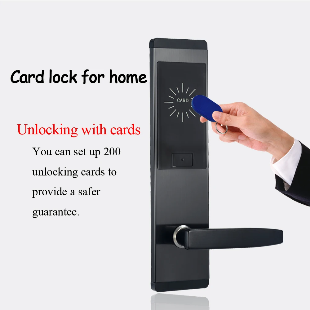 Электронный замок безопасности цифровой безключевой дверной замок Смарт RFID карта дверной замок контроль доступа вход для домашнего офиса