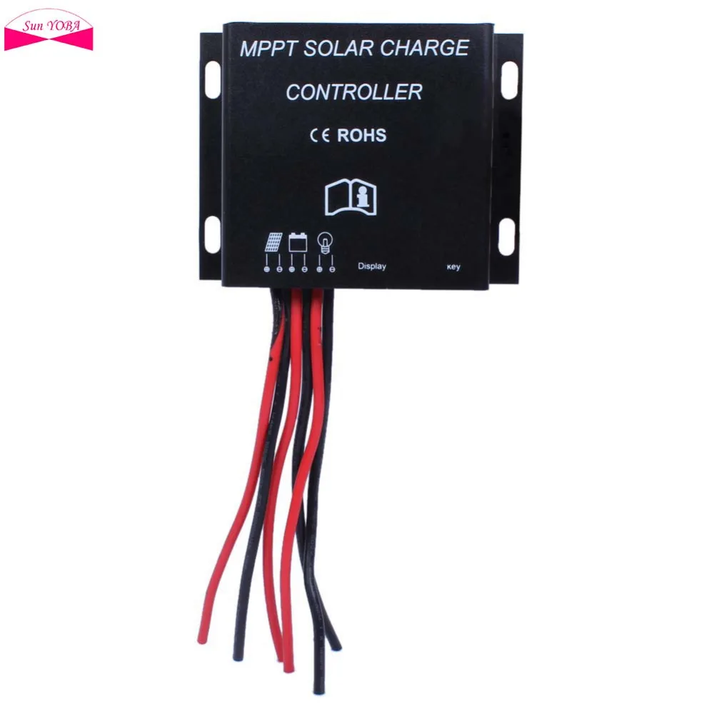 

20A LED MPPT Solar Charge Controller 12V 24V Waterproof Timer IP68 260W/520W