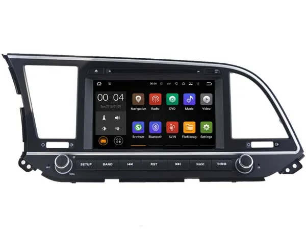Excellent Android 8.1.0 2GB ram car dvd Audio player FOR HYUNDAI ELANTRA 2016 2017 headunit autoradio stereo multimedia bluetooth NAVI GPS 3