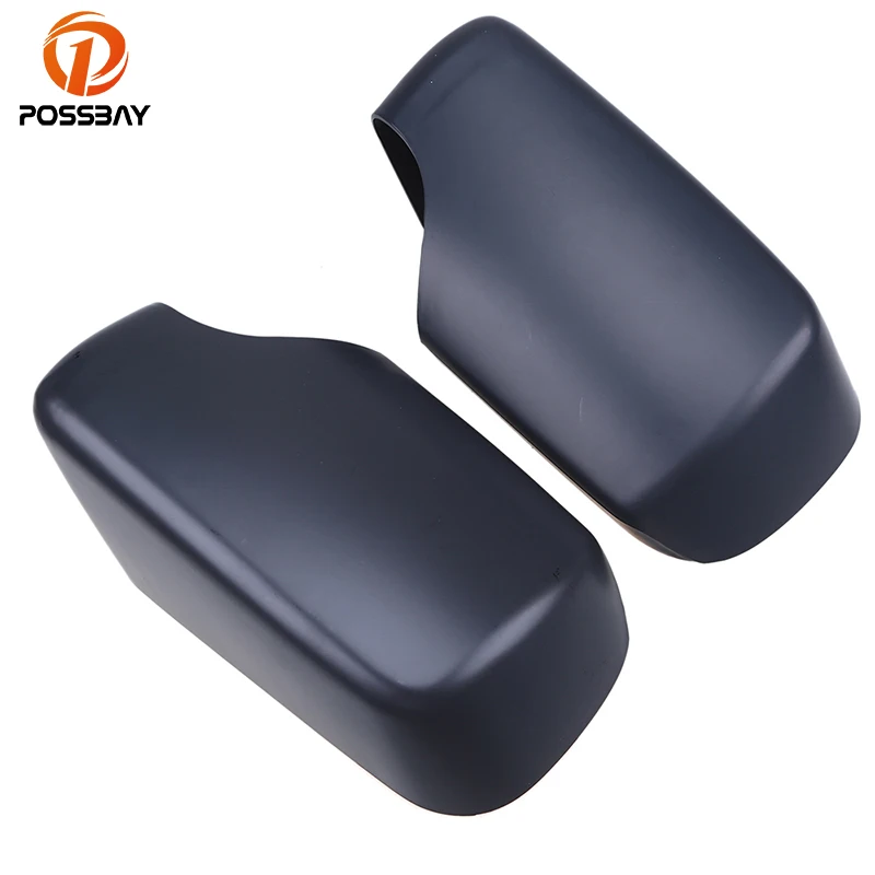 

POSSBAY Matte Black ABS Side Door Rearview Mirror Cover Trims Car Accessories Fit for BMW 3 Series E46 compact 2001-2005.02