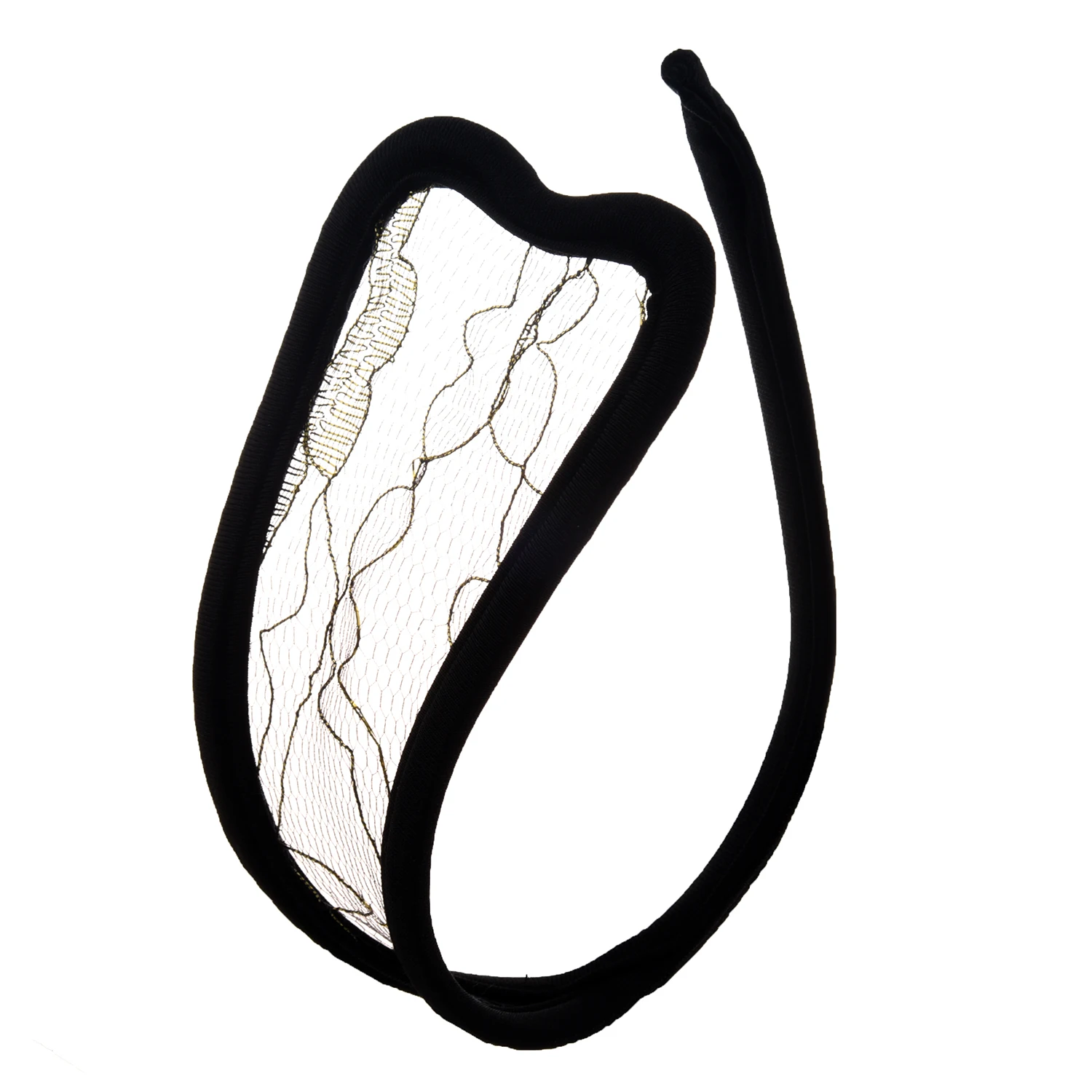 

SAF-men Sexy Black Net with Golden Floral Pattern C - String Thong Invisible Underwear