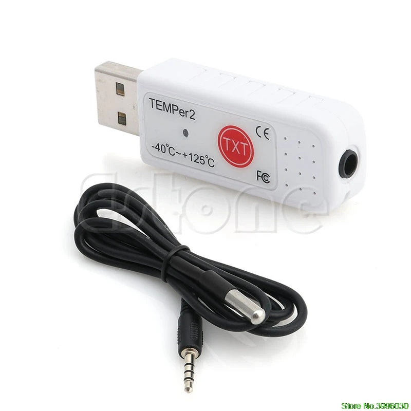 

PC TEMPER2 Sensor USB Thermometer Hygrometer Temperature Data Logger Recorder