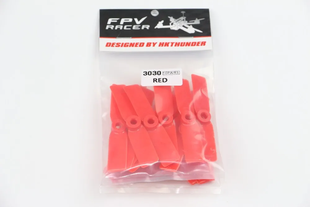

10Pairs 3030 Props Propellers 3 inch CW CCW Propeller Black / Red For DIY 130 150 Racing Drone Mini Quadcopter Accessories