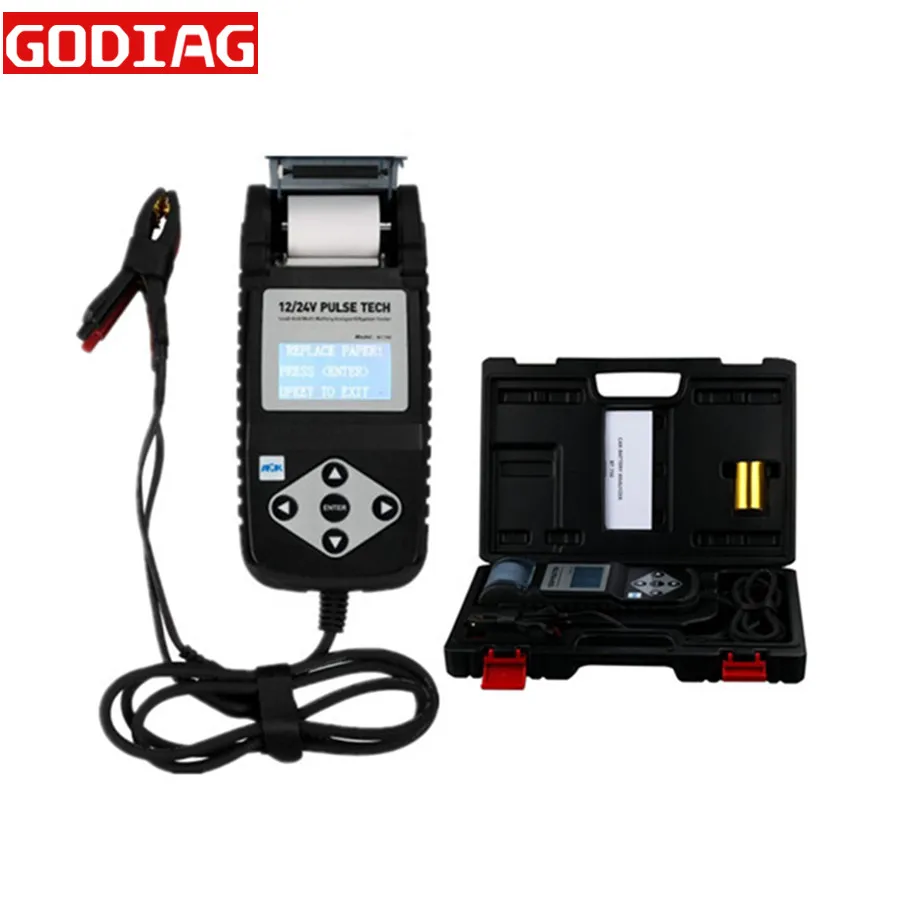 BT750 Battery Tester 12/24V Automotive Battery Analyzer with Printer